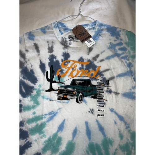 Ford Official Green Truck Tee Luv Tie Dye T- Shirt, Size Adult Small - Picture 2 of 10