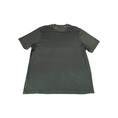 Pierre Cardin T Shirt Mens XL Black Textured Crewneck Short Sleeve Performance