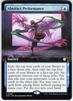 Abstract Performance Extended Art 67 Secrets of Strixhaven Magic the Gathering
