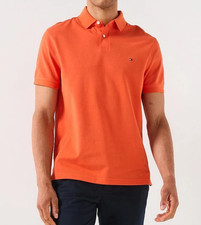 Tommy Hilfiger Men's Orange Regular Fit Polo Shirt 78J9742-800 Size M/L/XL
