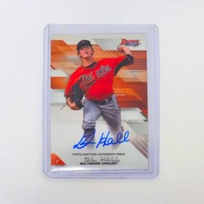 MLB D.L. Hall Signed Card - Milwaukee Brewers Official