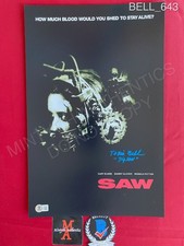 Tobin Bell Jigsaw Saw autographed signed 11x17 photo Beckett COA horror