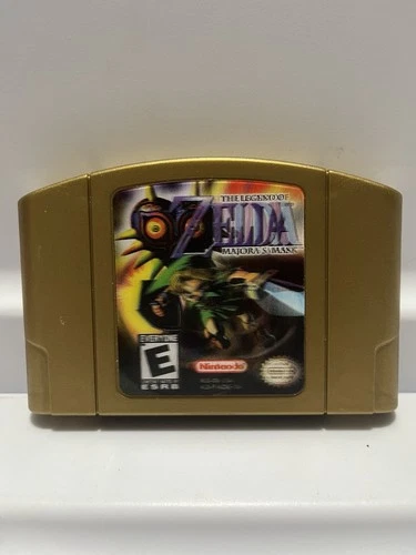 The Legend of Zelda: Majora's Mask N64 GOLD Holographic Collector's Edition Rare
