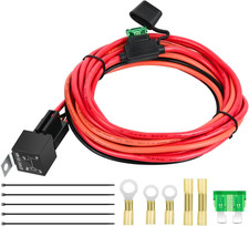 Electric Fuel Pump Relay Kit Wiring Harness 40 AMP Waterproof Relay Heavy Duty 1