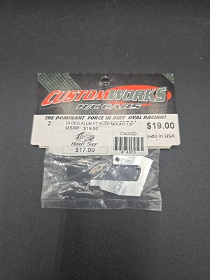 Custom Works 20 Degree Front Suspension Mounts 1/8 Uprights Enforcer Intimidator