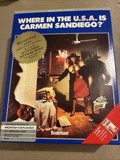 Where in the U.S.A. is Carmen Sandiego  Macintosh, 1986 - CIB No Disks
