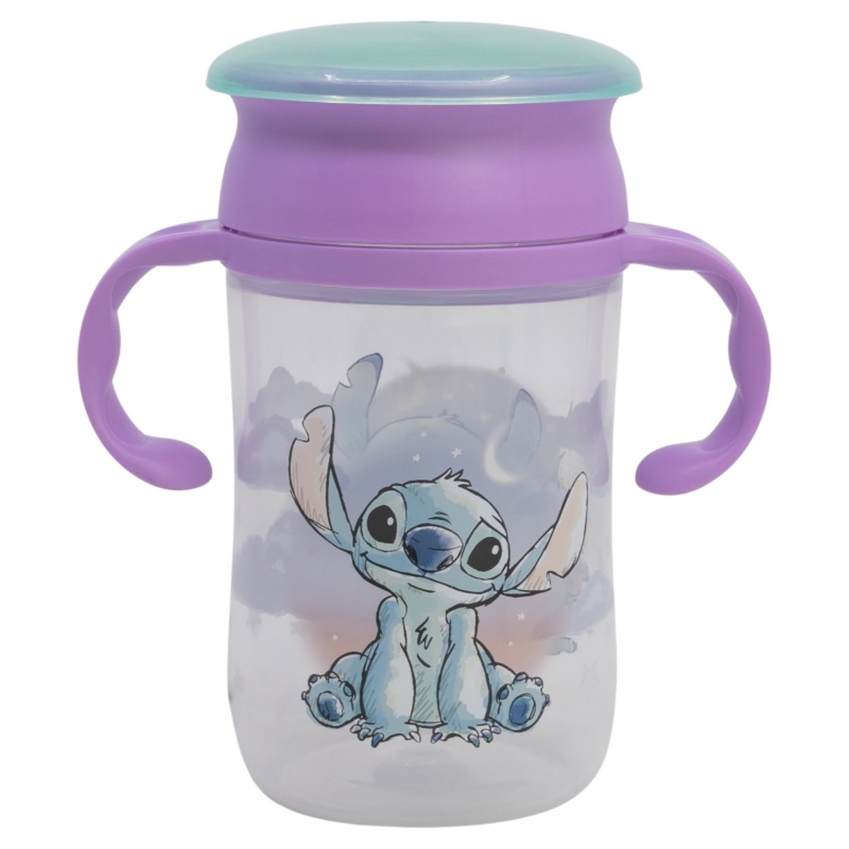 Disney Stitch Trinklernbecher 395 ml 360 Becher mit Griffen und Deckel 4090₽