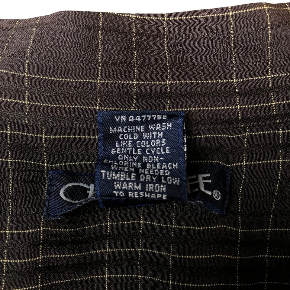 Camisa de Colección Cherokee Patrón a Cuadros Manga Corta Cuello Abierto Rayón Caja Para Hombre... Foto 4 de 4