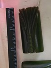 0925-m186 Authentic 1920s-1940s Art Deco Carved Bakelite Dress, Scarf, Fur Clips — photo 5