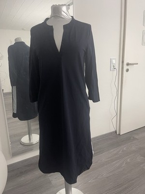 Penn & Ink N.Y Damen Kleid Gr. 38 dunkel blau traveller Stoff