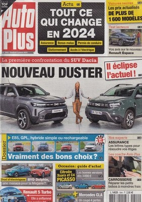 AUTO PLUS NR. 1844 DACIA SUV DUSTER / BYD DOLPHIN / R5 TUR. / Mercedes CLA / XSARA