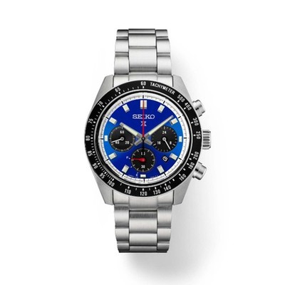 SEIKO SSC931 Men's Speedtimer Chronograph Quartz Watch - Blue Red Pepsi Dial