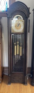 Art Deco /Gothic German Hans Winterhalder 9 Tube/Tubular Grandfather Clock C1930