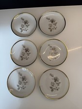 Johann Seltmann Vohenstrauss 6 Porzellantellerchen Rose