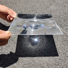 Fresnel Lens Magnifier, 200x200mm, Focal Length 210mm, Acrylic Lens not Glas...