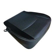 Front Driver Side Bottom Artificial Leather Seat Cover Front Left Side Black