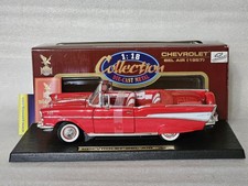 Road Legends 1957 Chevrolet Bel Air Die Cast 1:18 Scale Bright Red Convertible