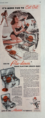 1940s Aladdin Industries Inc Nashville Playtime nack Bar Thermos VTG Print Ad