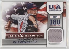 2014 Panini Elite Extra Edition USA Baseball 18U Game Jerseys Kale Breaux 1k5