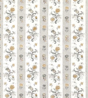 Zoffany Gardinenstoff 'PAPAVERA' 3,8 Meter platin/salbei - 100% Leinen