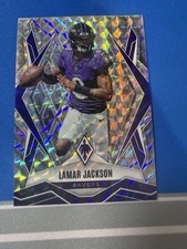 Panini Phoenix 2025 Lamar Jackson #144 Silver Pyramids Baltimore Ravens