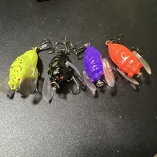 Topwater lure set, semi, noisy, cicada, 4 colors, trout, bass fishing