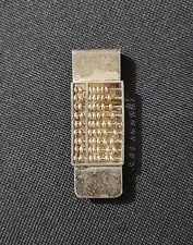 Antique Vintage 925 Sterling Silver Hong Kong Abacus Clip Asian Mark 20g