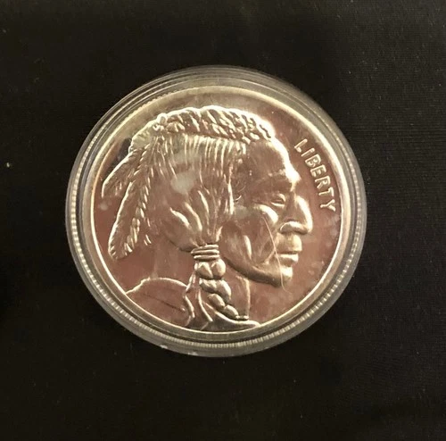 1 Troy oz Silver Buffalo/Indian  Head Round - Brilliant Uncirculated