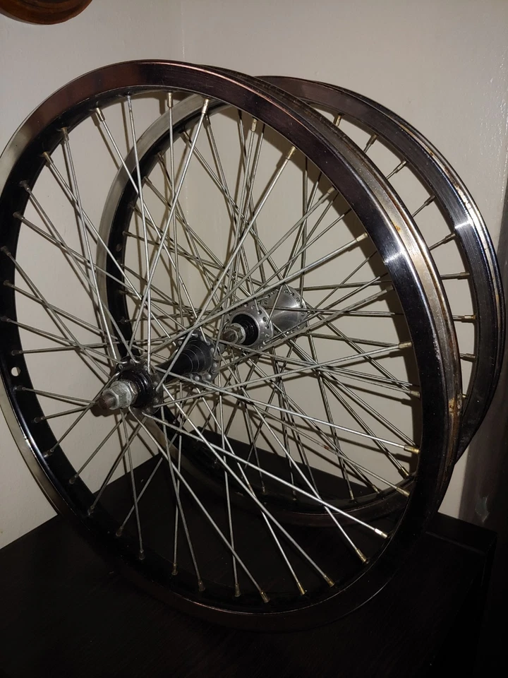 Llantas BMX cromadas GT 1994 BUJES ACS Performer Vertigo Dyno Compe de 20 pulgadas Foto 3 de 4