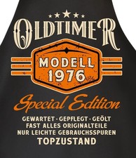 50° Compleanno Uomini Grembiule Da Cucina Oldtimer Modello 1976 Divertente