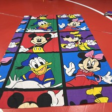 90s Disney Single Panel Curtain Mickey Mouse And Friends