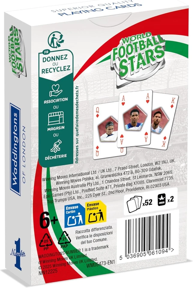 Waddingtons Number 1 World Football Stars Playing Cards, play fish, slap jack, c - Image 3 of 4