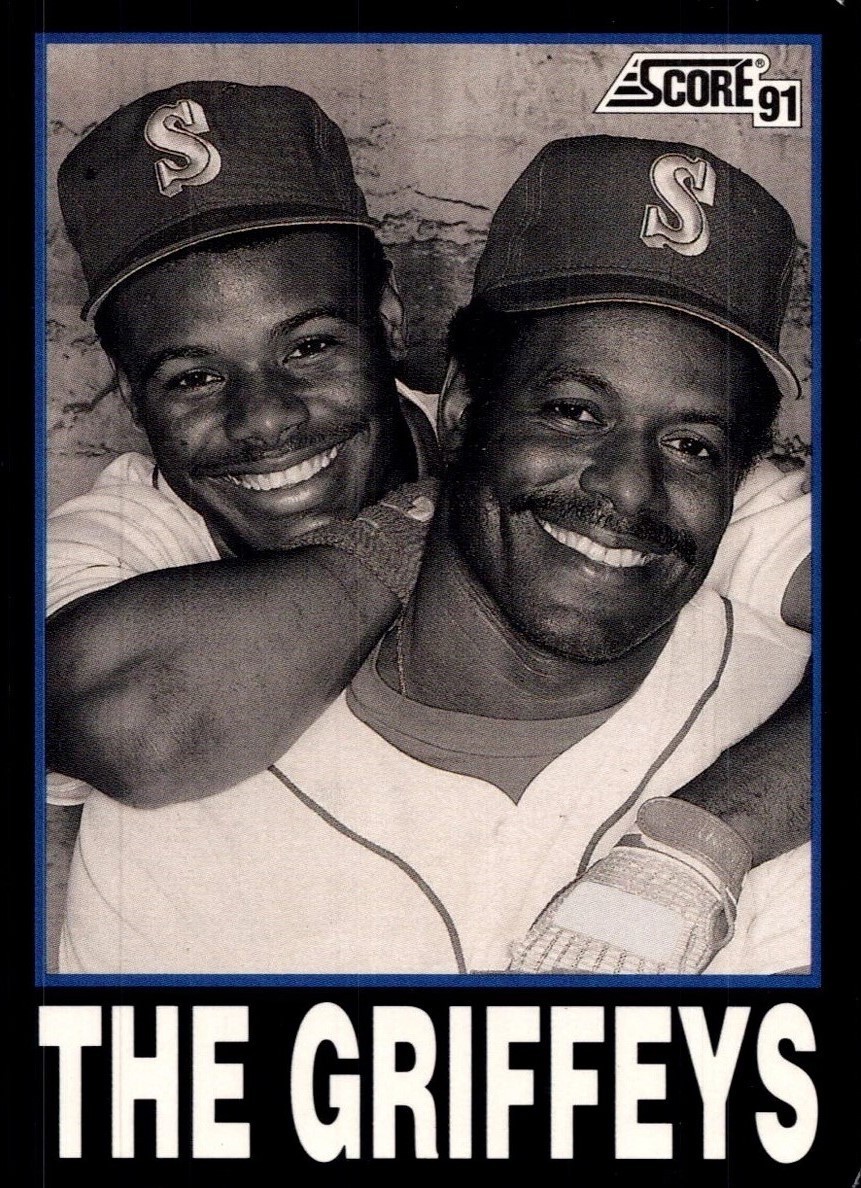 1991 Score #841 The Griffeys - Ken Griffey, Jr. / Ken Griffey, Sr.