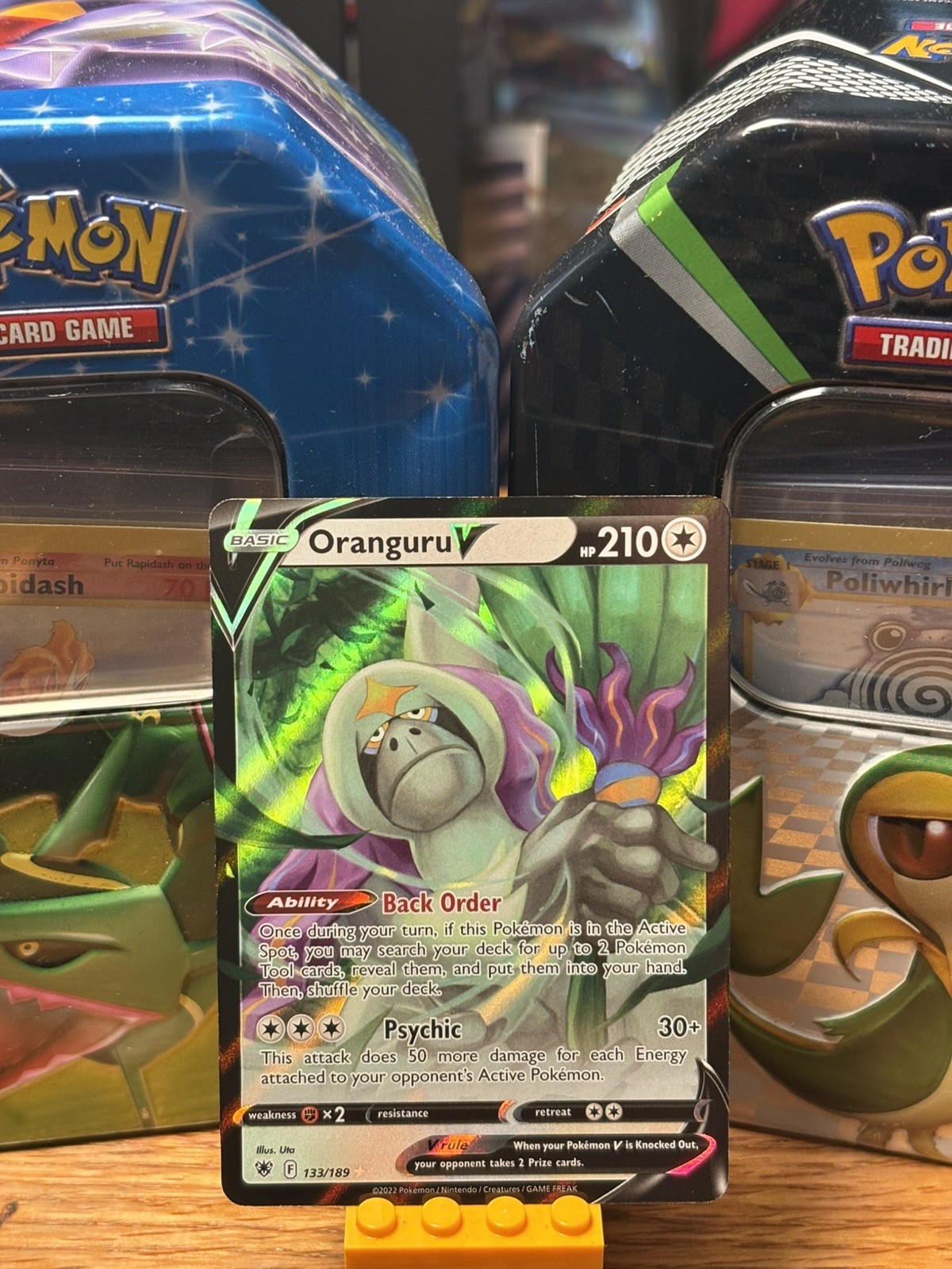 Oranguru V 133/189 Astral Radiance Holo V Rare Pokemon TCG