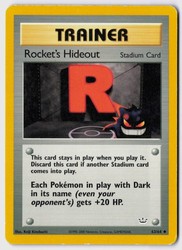 Rocket's Hideout 63/64 Neo Revelation Uncommon Trainer