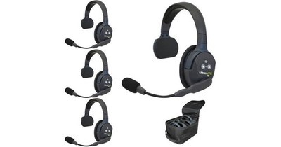 EarTec Ultralite HD Wireless Headset System 6 + HUB & Extra Accessories