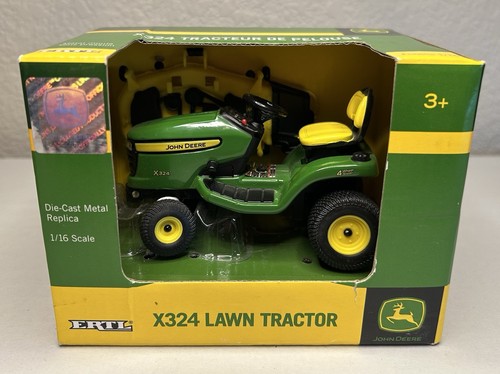 2018 John Deere ERTL Lawn Tractor 1/16 Scale Die Cast X324 With Mower New NIB - Picture 1 of 8