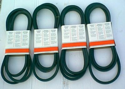 MATCHED SET OF 4 DRIVE BELTS FOR TAR RIVER BDR 165 DRUM MOWER