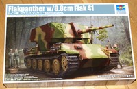 Trumpeter 09530 : Flakpanther Mit 8.8Cm Flak 41/ Kit 1:35 / Neu