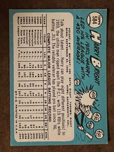 1965 Topps Baseball Singoli - Scegli la tua carta -- 371-598 -- numeri alti - Foto 335 di 357