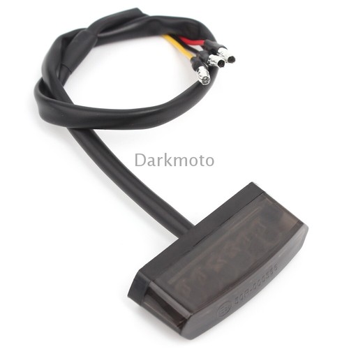 Motorcycle ATV Bike 6 LED Rear Tail Running Brake Light Lamp Smoke 12V Universal - Picture 6 of 12