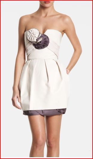【BCBG MAXAZRIA】Strapless Floral Applique Dress 海外限定 BCBG MAXAZRIA RUNWAY SANDAL FLORAL APPLIQUE STRAPLESS DRESS