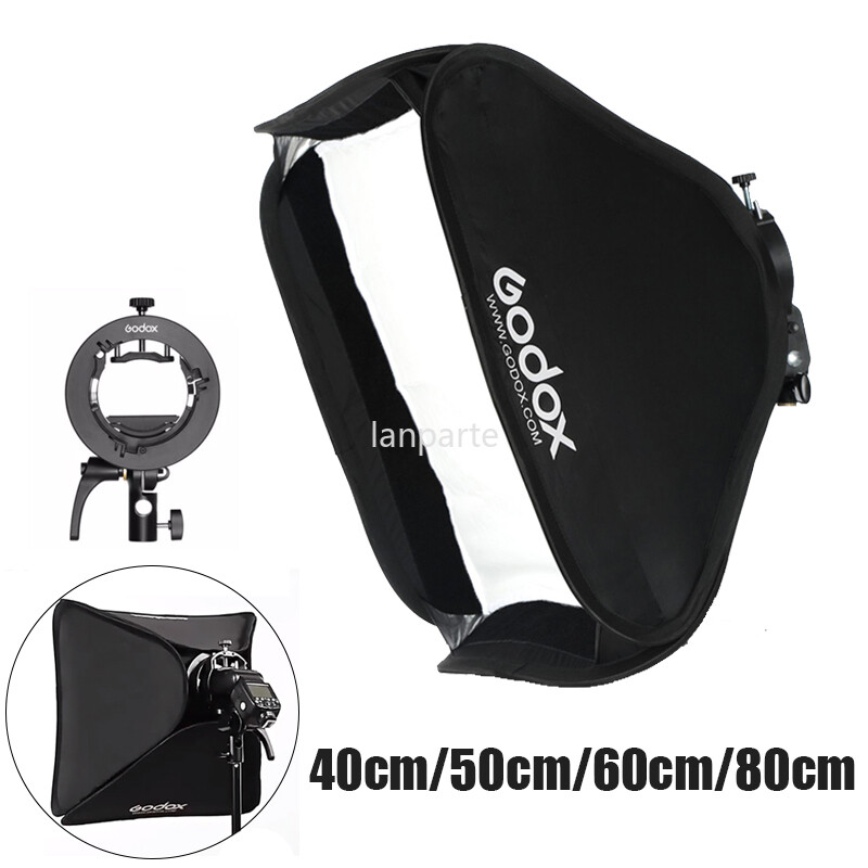 Godox Softbox S2 Bracket Foldable Softbox Bowens Mount Studio Camera Flash  Light