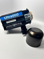 White Lightning Ultra 600 Studio Light NO Link NO Power Cables Works w/Cap
