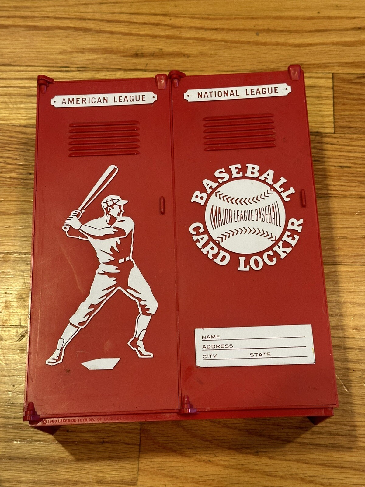 (2) Vintage Baseball Card Locker Highly Collectible Red And Green eBay