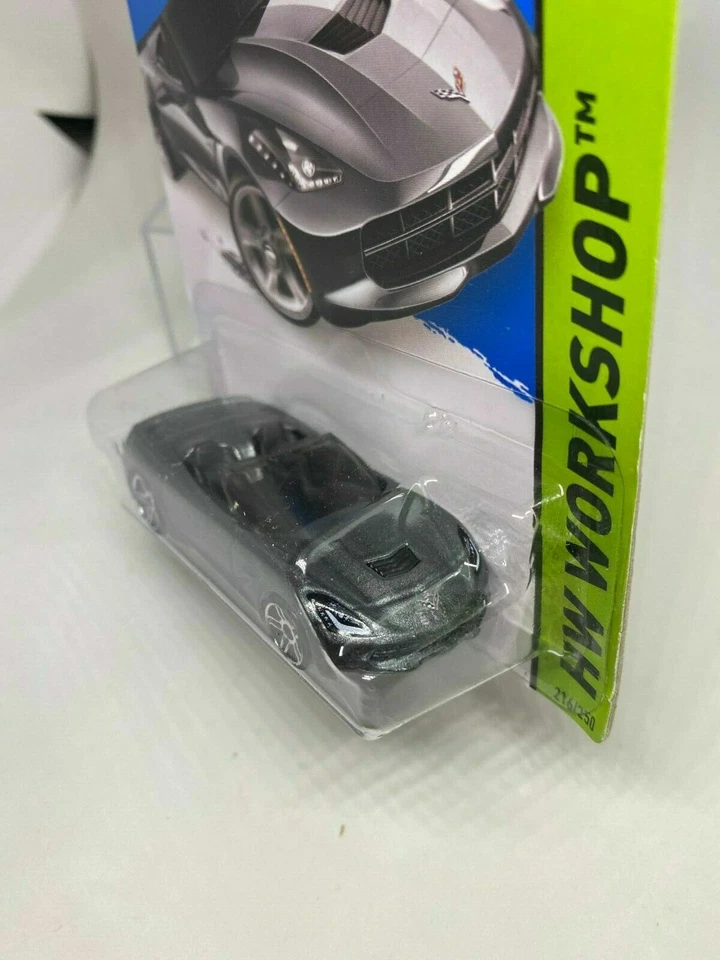 HOT WEELS 1:67 - HW WORKSHOP - '14 CORVETTE STINGRAY - 216/250 - MATTEL 2015  - Immagine 2 di 4