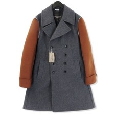 COMME des GARCONS HOME PLUS Wool Coat PJ-C006 Sleeve Paneling Gray M Tag Unused