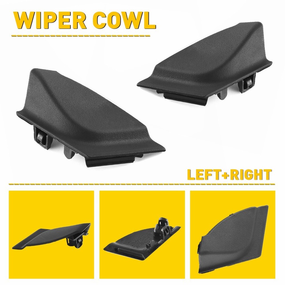 2X Front Windshield Wiper Side Cowl Extension Cover For 202022 Toyota