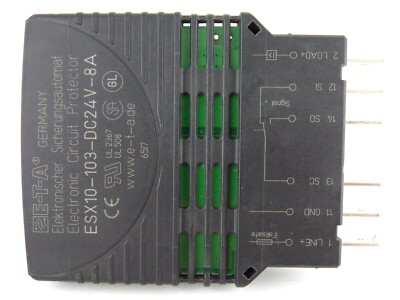 NEW E-T-A ESX10-103-DC24V-8A Electronic Circuit Breaker, ESX10103DC24V8A