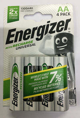 Energizer wiederaufladbare AA-Batterien - 4er-Pack